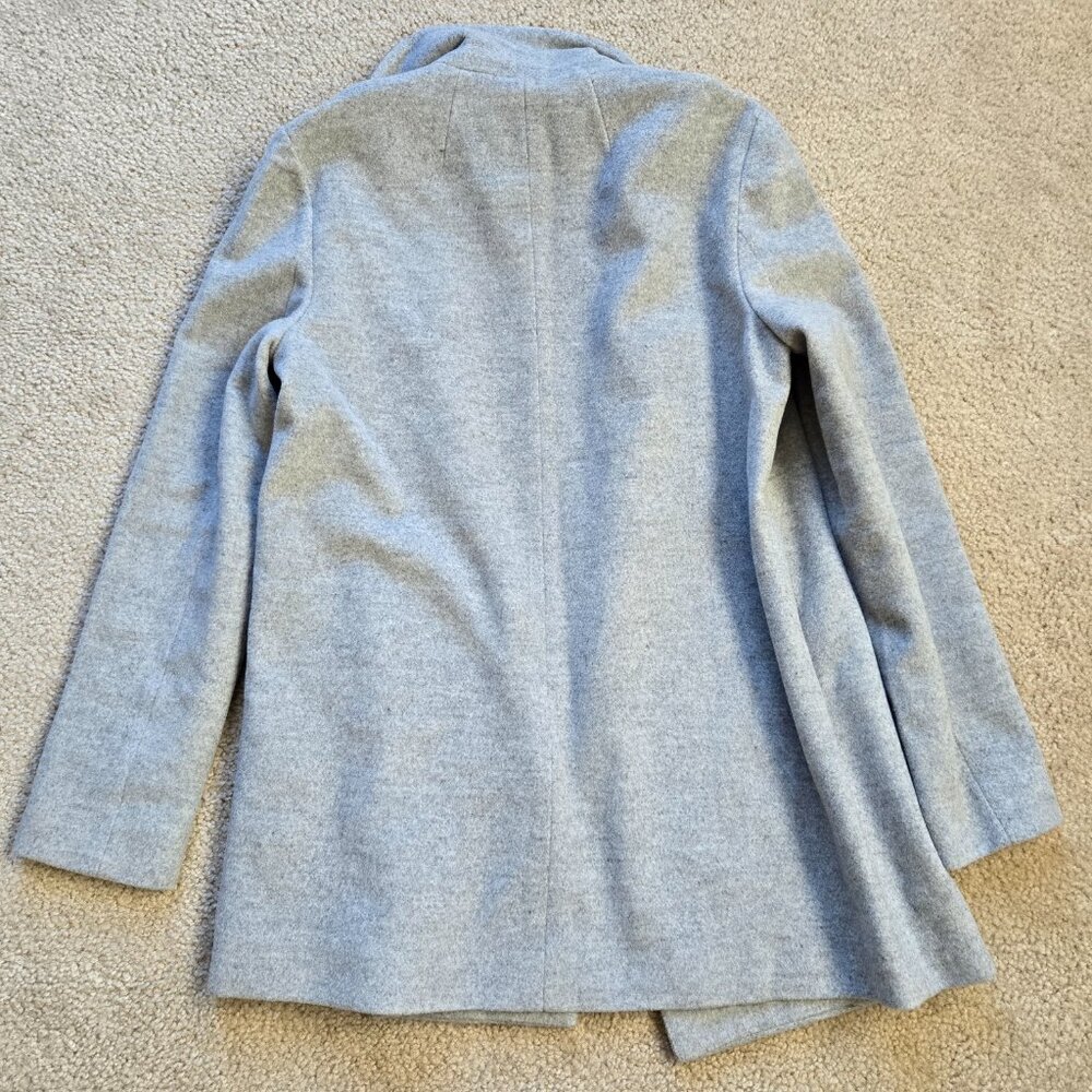 NWT Wool Angora Boyfriend Coat-The Reset R Label Ice Grey - Picture 14 of 14